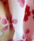 七五三 3歳女の子用被布[かわいい系](被布)クリームに桜(着物)白に赤ピンクの桜No.72H